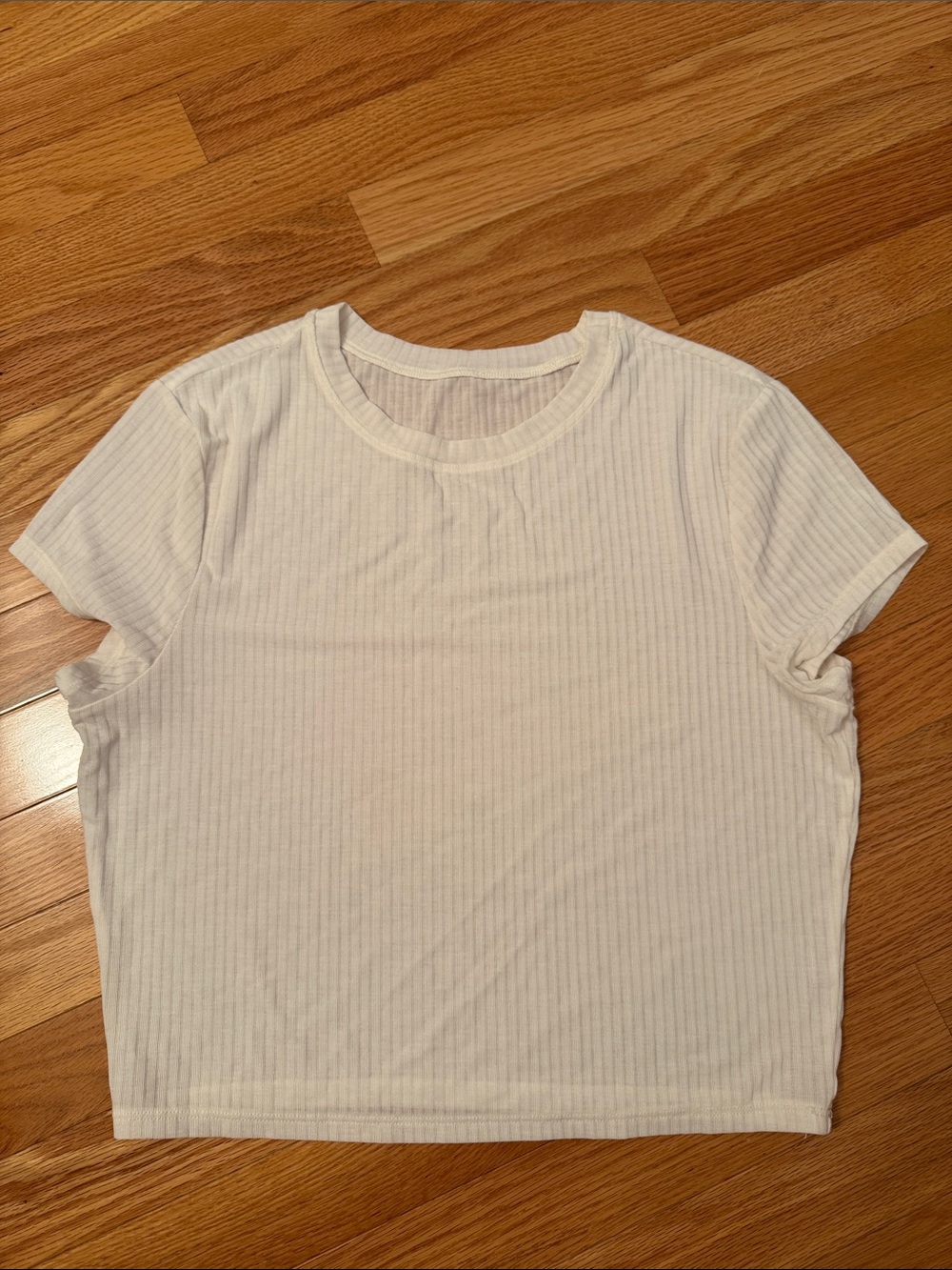 Alo Ribbed Cropped Short Sleeve Top